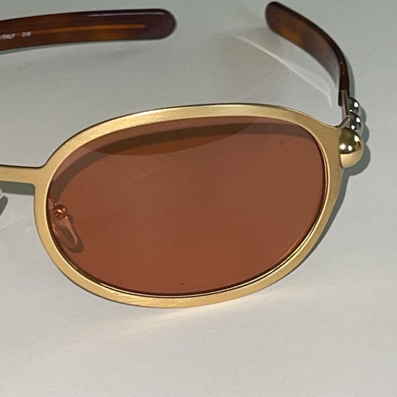 CHLOÉ Oval Gold Frame Sunglasses NWT - Picture 7 of 14